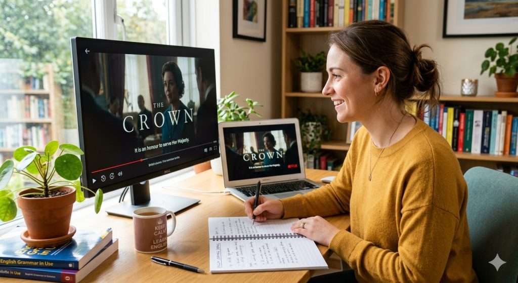 Apprendre l'anglais en regardant des séries.