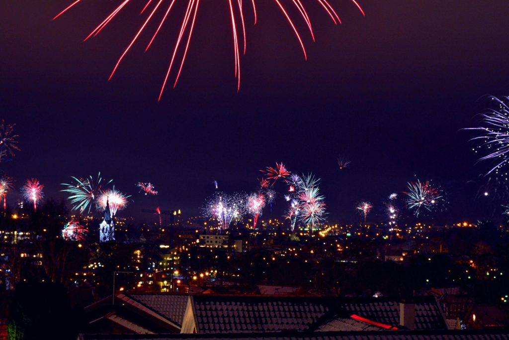 Feu artifice du 4 juillet.