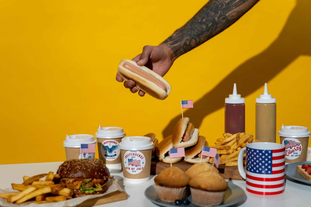 Repas traditionnel du 4 Juillet.