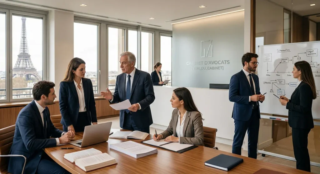 Image montrant un reunion dans un cabinet juridique